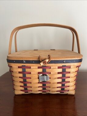 Longaberger Proudly American picnic basket bundle